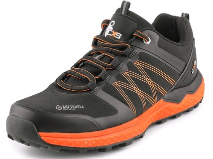 Obuv CXS SPORT, polobotka, černo-oranžová, vel. 36